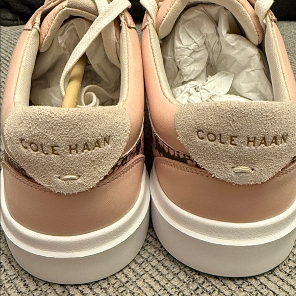 Cole Haan Pink Sneakers with Snake Print Detail - Picture 6 of 7